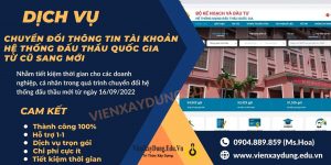 Dịch Vụ Chuyển Đổi Hệ Thống Mạng Đấu Thầu Quốc Gia Mới Nhất