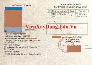 TƯ VẤN CẤP CHỨNG CHỈ HÀNH NGHỀ THIẾT KẾ XÂY DỰNG