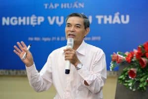 Thạc sỹ Nguyễn Xuân Đào say sưa giảng về Luật Đấu thầu số 43