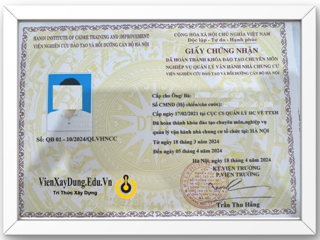 Chung Chi Quan Ly Toa Nha Van Hanh Chung Cu 1024x768 - Khóa Học Chứng Chỉ Quản Lý Vận Hành Nhà Chung Cư