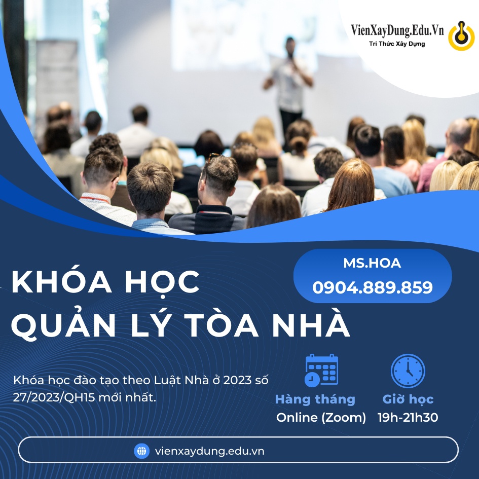 Tuyen sinh khoa hoc quan ly toa nha - Khóa Học Quản Lý Tòa Nhà tại Hà Nội và TPHCM