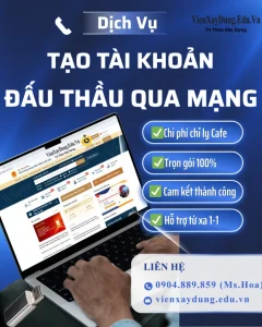 Dịch Vụ Tạo Tài Khoản Đấu Thầu Qua Mạng – Giải pháp trọn gói