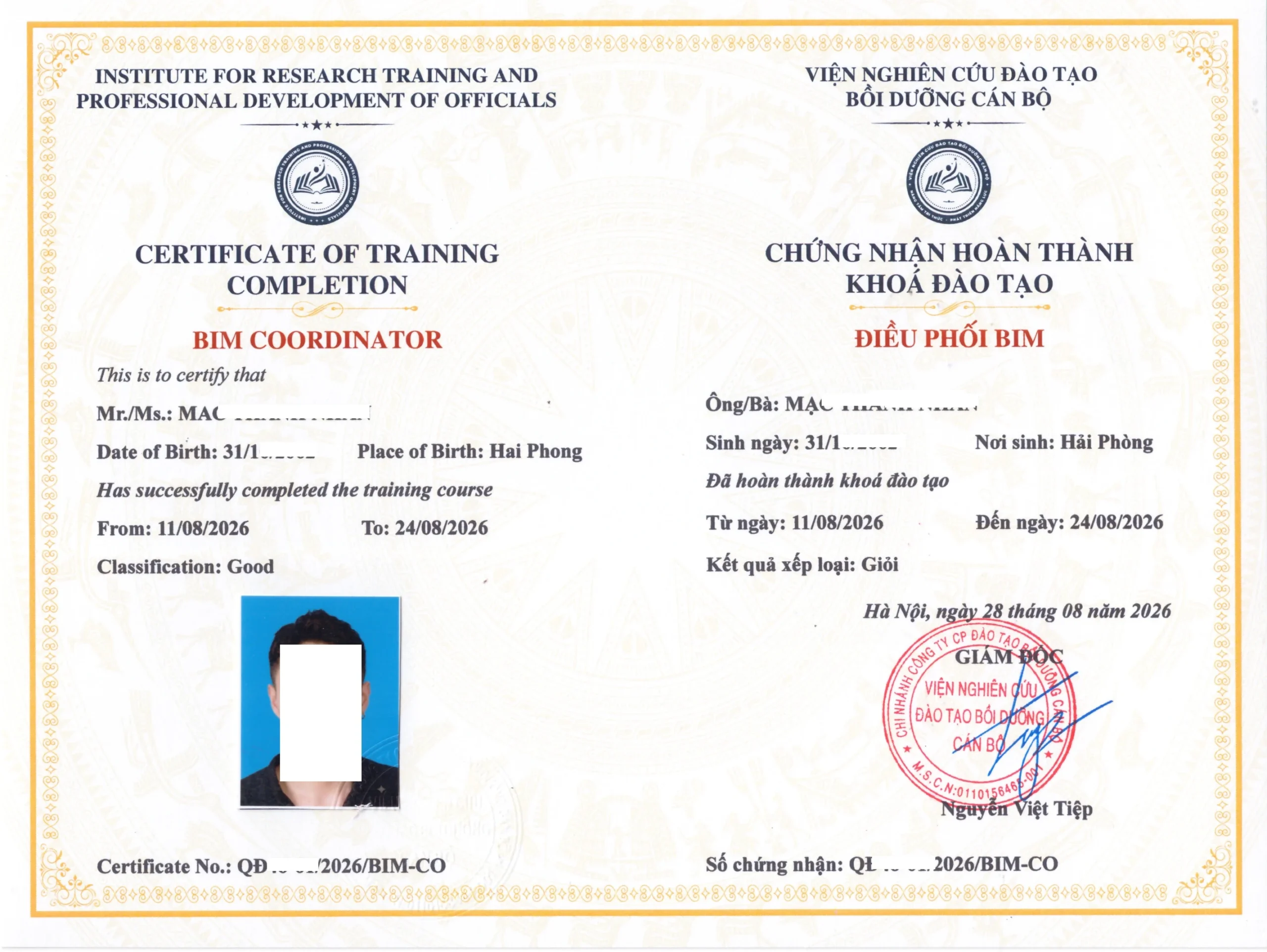 Chứng nhận BIM Coordinator - Điều phối BIM Chứng nhận BIM Coordinator - Điều phối BIM