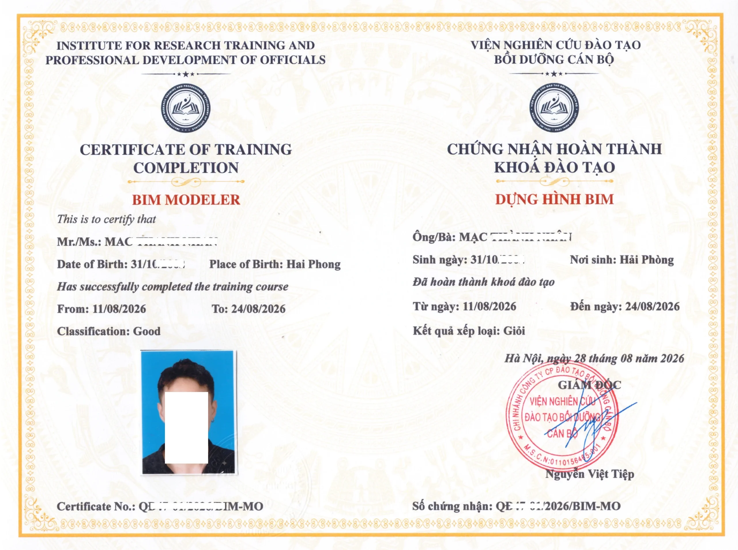 Chứng nhận BIM Modeler - Dựng hình BIM Chứng nhận BIM Modeler - Dựng hình BIM