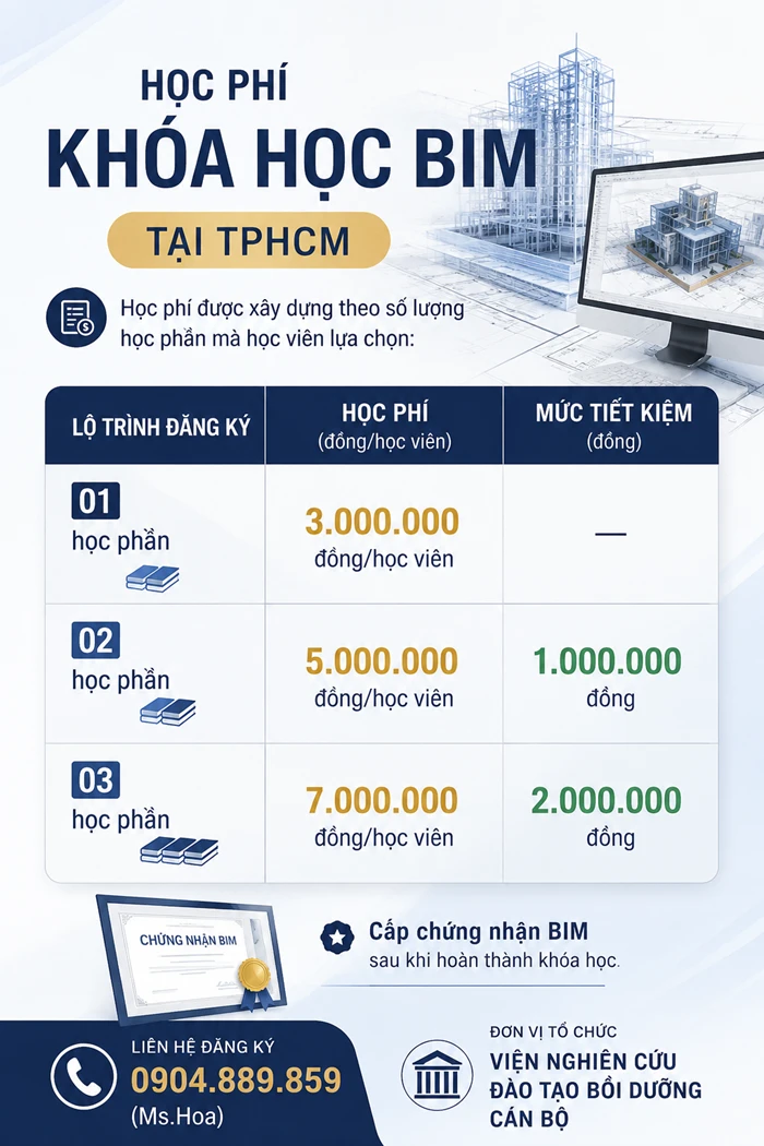 Học phí khoá BIM